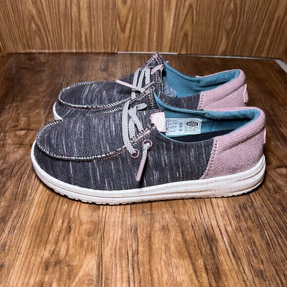 Hey Dude Wendy charcoal jersey- youth size 2/womens size 3 - Picture 1 of 6